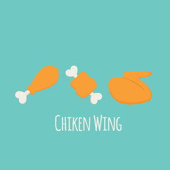 Vector illustration of Fried chicken