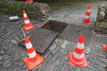 travaux sur la chauss&eacute;e