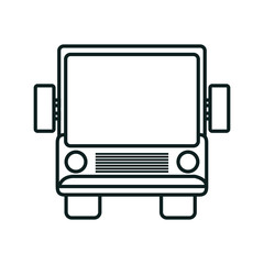 bus icon over white background isolated  design, vector illustration  graphic 