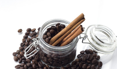 coffee on an isolated white background