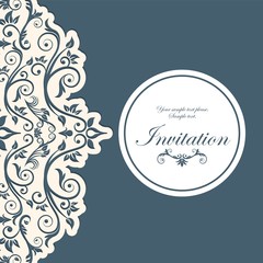 Card icon. Invitation and Save the date design. Vector graphic