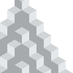 Abstract background with volume figures on a white background.