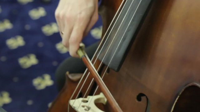 The cello closeup