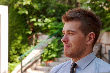 Businessman outdoor portrait