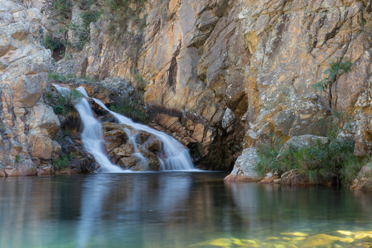 A little waterfall in the midle of the path to Parida waterfall,