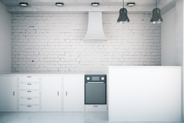 White kitchen interior