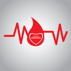 Blood donation, Vector illustration
