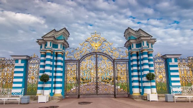 The Golden Gate timelapse hyperlapse. Pushkin Tsarskoye Selo 