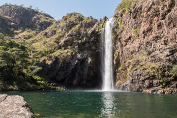 Cachoeira do Fundao (Fundao Waterfall) in Serra da Canastra, Minas Gerais, Brazil