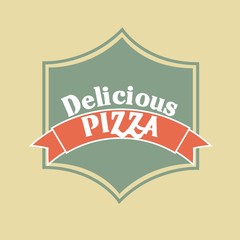 Pizza icon. Fast food design. Vector graphic