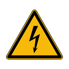 Warnung vor elektrischer Spannung Warnzeichen DIN EN ISO 7010 