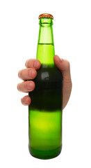 green beer bottle