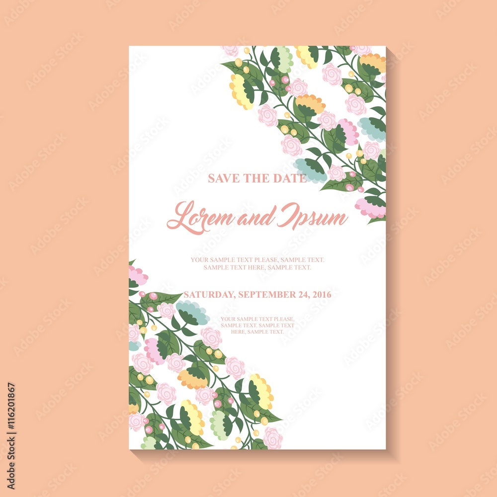 Poster frame icon. invitation and save the date design. vector graphic