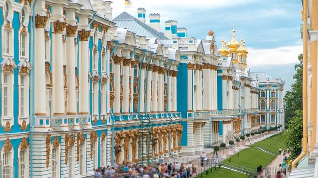 The Catherine Palace timelapse is a Rococo palace located in the town of Tsarskoye Selo Pushkin 