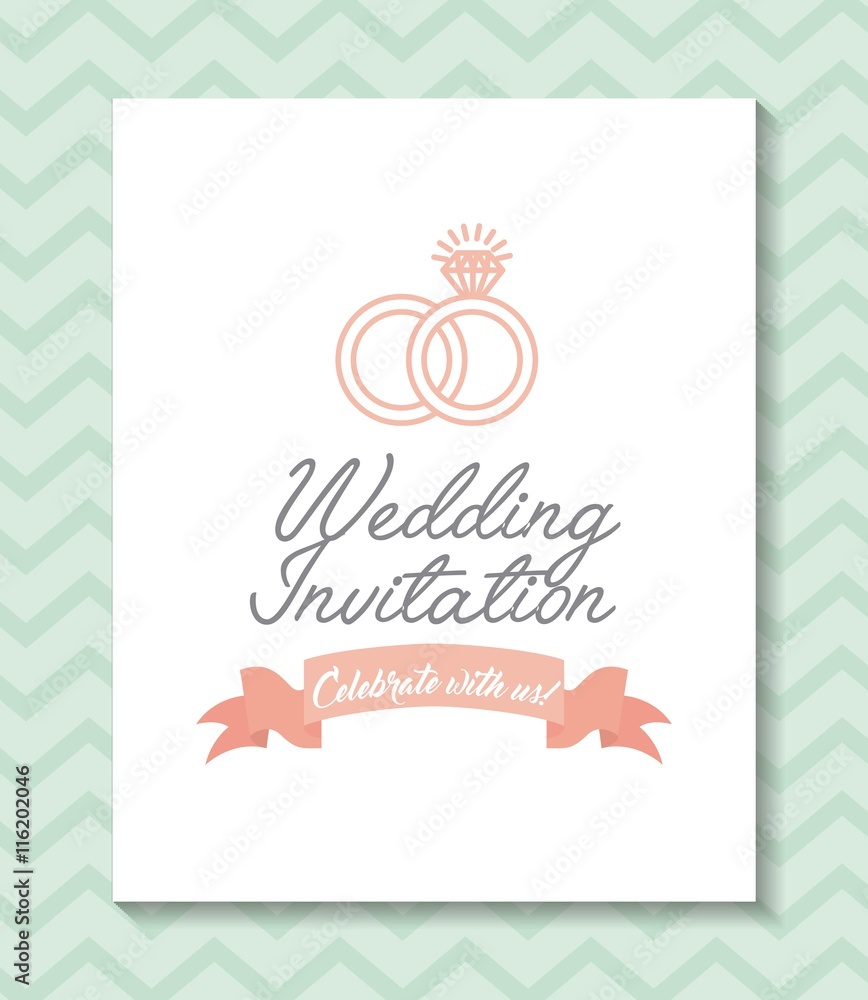 Poster frame icon. invitation and save the date design. vector graphic