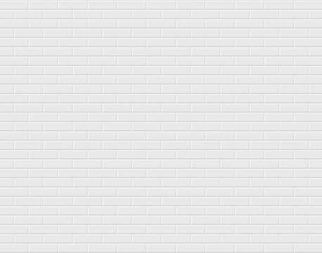 White brick wall. Vector background