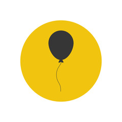 Balloon illustration silhouette