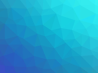 Fototapeta na wymiar Blue teal gradient polygon shaped background