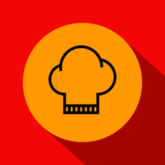 Vector Kitchen Chef Icon with Linear Style