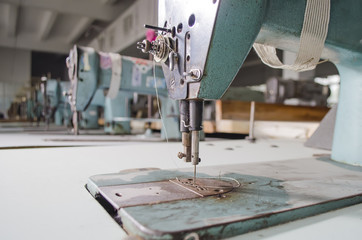garment factory with the old equipment