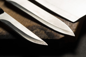Stainless steel Kitchen knives.