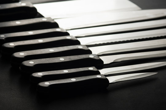 Stainless steel Kitchen knives.
