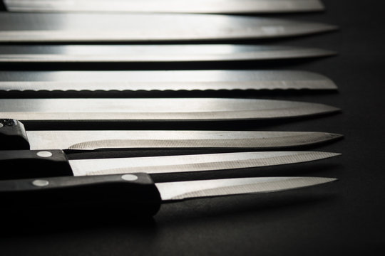 Stainless steel Kitchen knives.