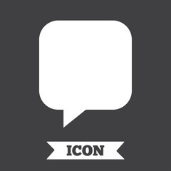 Chat sign icon. Speech bubble symbol.