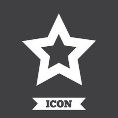 Star sign icon. Favorite button. Navigation.