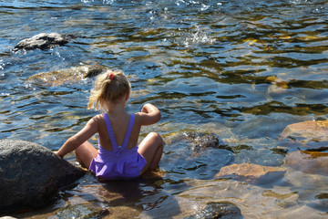 sitting on the river
