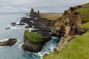 Rough coastline at Arnarstapi Iceland
