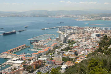 Fototapeta na wymiar West Side of Gibraltar City