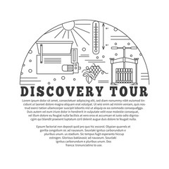 Naklejka premium Winemaking, wine tasting graphic design concept