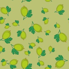 Gooseberry cartoon seamless texture 648