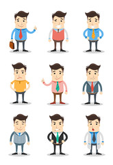 set of cool business characters

