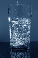 a glass of drinking water