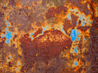 Iron metal surface rust background