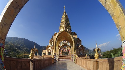 Wat Pha Sorn Kaew also known as Wat Phra That Pha Kaew, is a Buddhist monastery and temple in Phetchabun, Thailand. They are public domain or treasure of Buddhism, no restrict in copy or use.