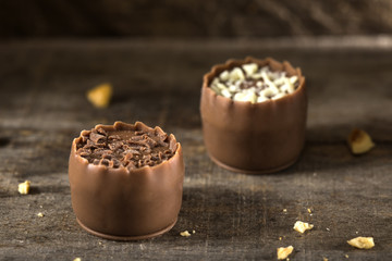 Two chocolate candies