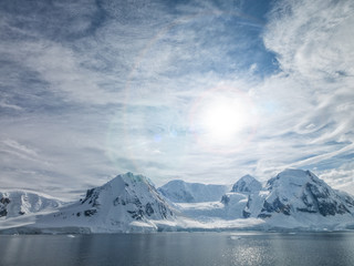 Fototapeta na wymiar Antarctica glacier and sea