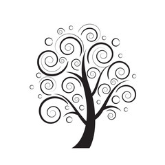 black tree silhouette