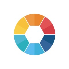 Circle logo icon vector