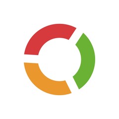Circle logo icon vector