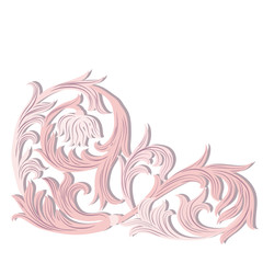 Acanthus leaf ornament pattern