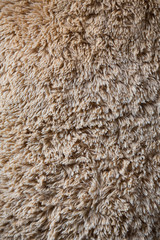 close-up brown wool fluffy fur texture background