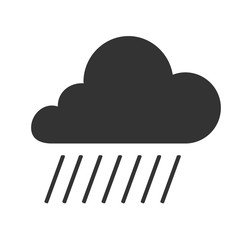 Cloud icon. Simple flat logo of cloud isolated on white background. Vector illustration.