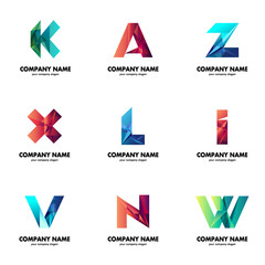 A set of logos for your business. The initial letters of the company name