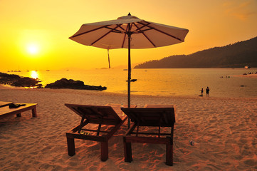Beautiful Sunset on the Beach