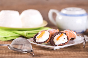 Sicilian Cannoli. 