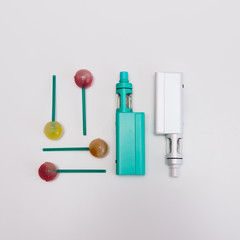 electronic cigarettes in set with with lollipops